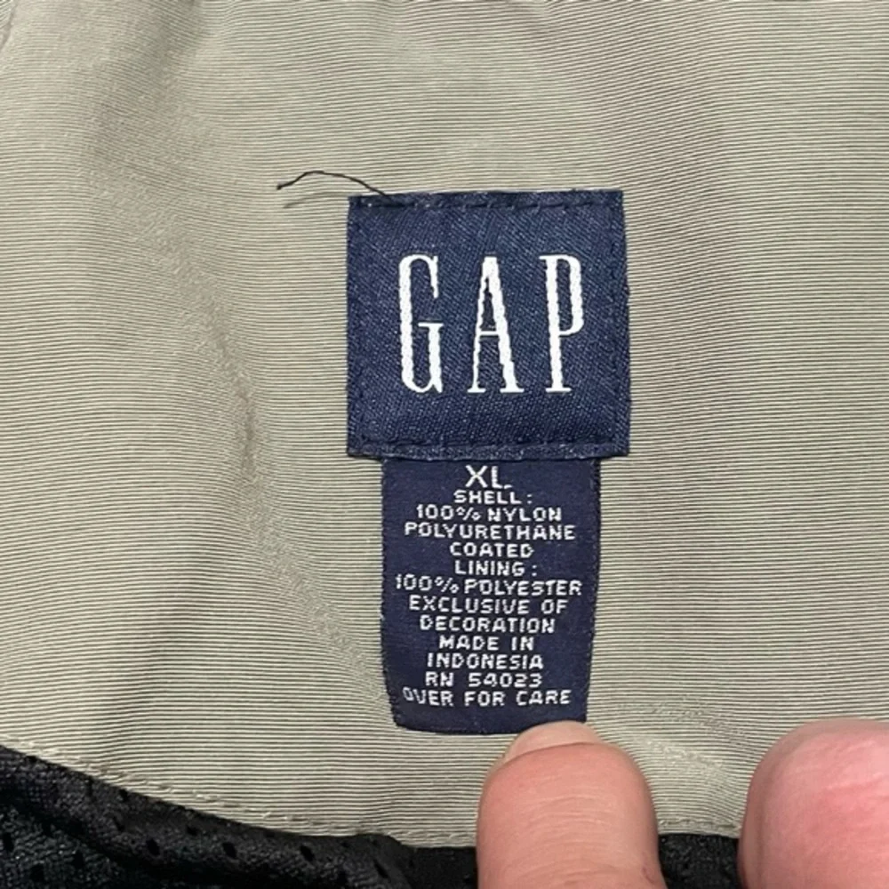 Gap Black Tan Jacket Youth Boys Size‎ XL Hide Away Hood / Many Pockets